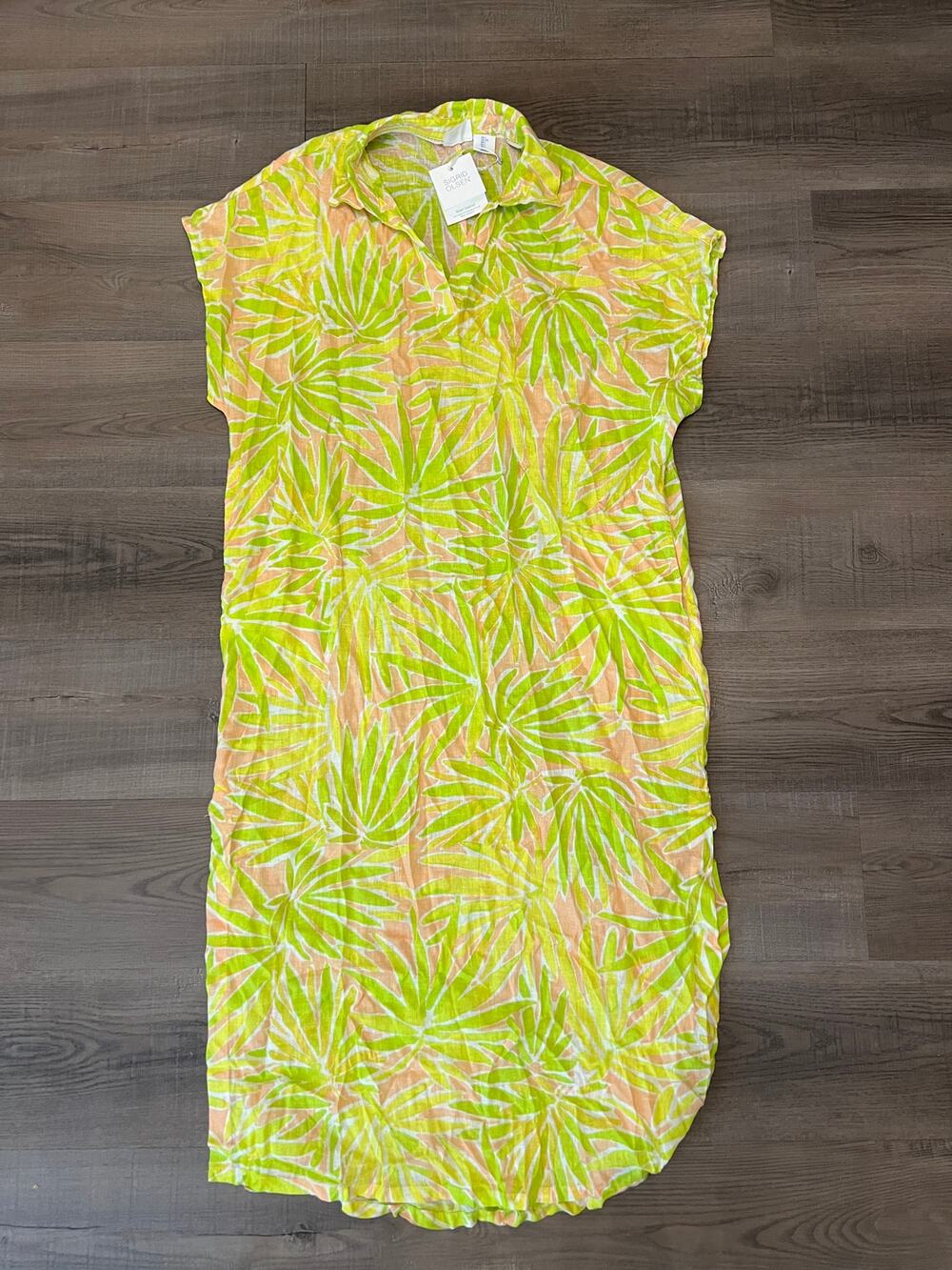 NWT Sigrid Olsen Tropical Linen Blend Dress